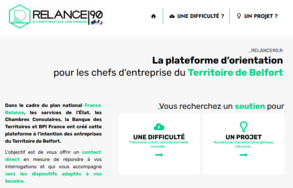 Relance90.fr : un guichet numérique unique à destination des entreprises du Territoire de Belfort 