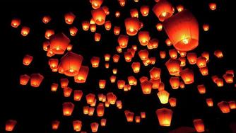 Lâchers de lanternes volantes, célestes ou thaïlandaises