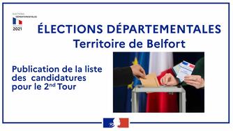 Elections départementales : liste des candidatures pour le 2nd tour