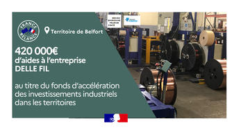 France Relance 420 000€ d'aides à l'entreprise Delle Fil