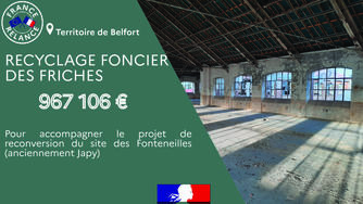 FRANCE RELANCE : 967 106 € pour réhabiliter la friche Japy à Beaucourt