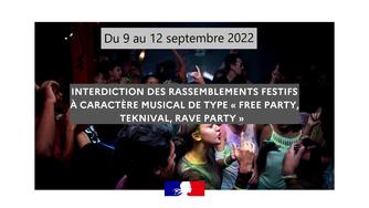 Rave-party, free party, Teknival : des rassemblements festifs à caractère musical interdits 